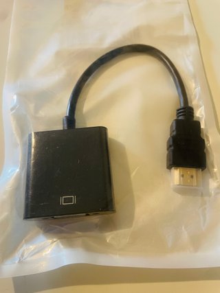 Lote 2 adaptadores HDMI macho a VGA hembra blanco