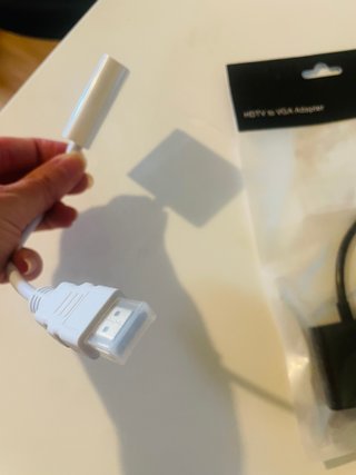 Lote 2 adaptadores HDMI macho a VGA hembra blanco