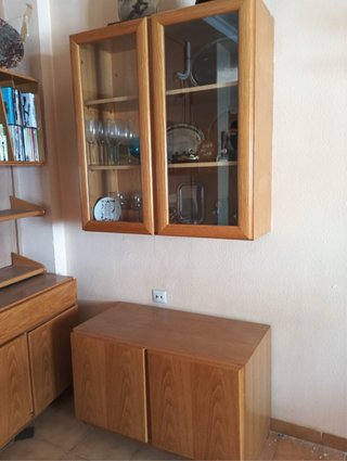 Conjunto Muebles Salón Madera Clara