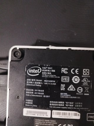 Intel NUC i5 8GB RAM 480GB SSD