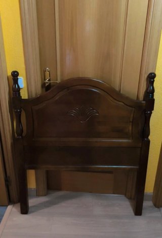 Cabecero Madera Maciza Cama 90