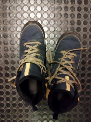 Botas Quechua SH100 Ultra Warm Azul/Amarillo