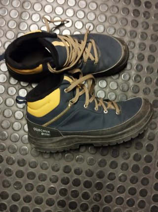 Botas Quechua SH100 Ultra Warm Azul/Amarillo