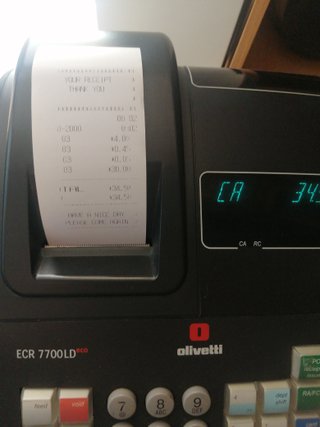 Caja Registradora Olivetti ECR 7700LD ECO