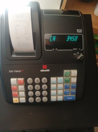 Caja Registradora Olivetti ECR 7700LD ECO