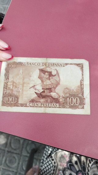 Billete 1 Peseta Banco de España