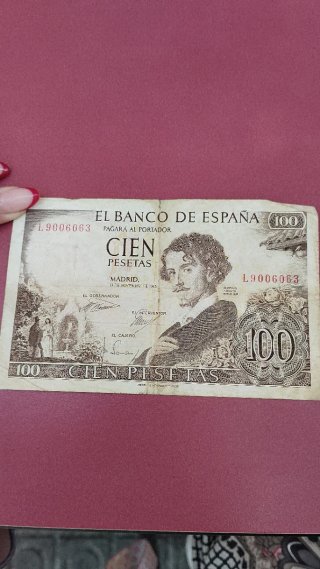 Billete 1 Peseta Banco de España