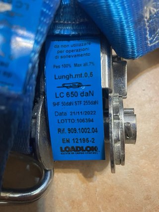 Cinghia di ancoraggio Loadlok 650 daN