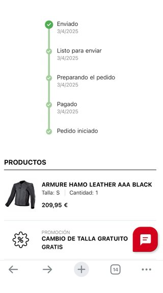 Chaqueta de cuero para moto Armure