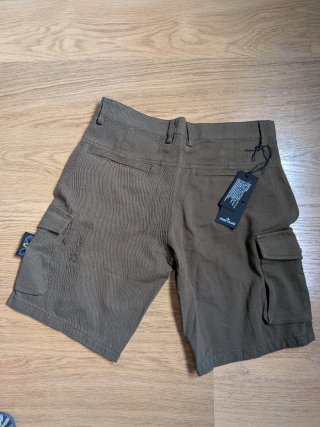 Stone Island Pantalón Corto Cargo Verde