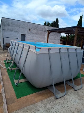 Piscina desmontable con depuradora