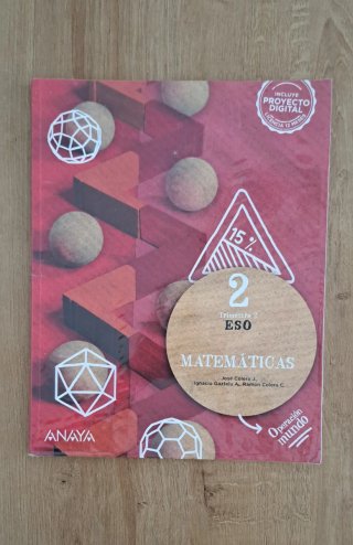Matemáticas 2° ESO, lote de 3 libros