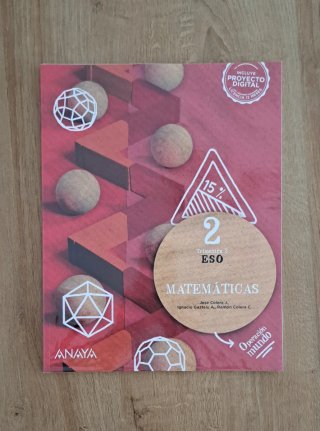 Matemáticas 2° ESO, lote de 3 libros