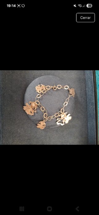 Pulsera abalorios niña plata