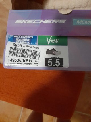 Zapatillas Skechers Blancas y Negras n. 35.5