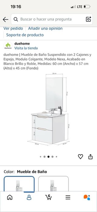 Mueble de Baño Suspendido Nexa