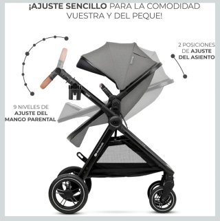 Kinderkraft ESME 3 en 1 Silla de paseo Reversible
