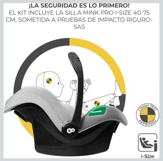 Kinderkraft ESME 3 en 1 Silla de paseo Reversible