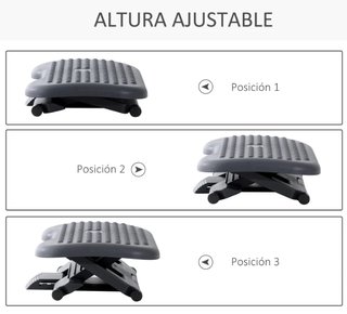 Reposapiés Oficina Ajustable Ergonómico