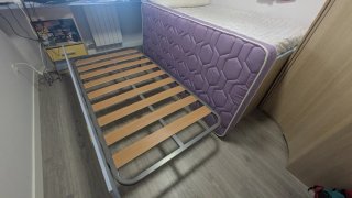 Cama nido 4 cajones gris y amarillo