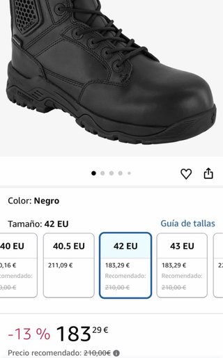 Botas Magnum Strike Force 8.0 Talla 42 Nuevas