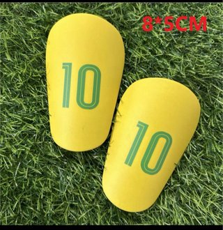 Mini Espinilleras Fútbol Número 10