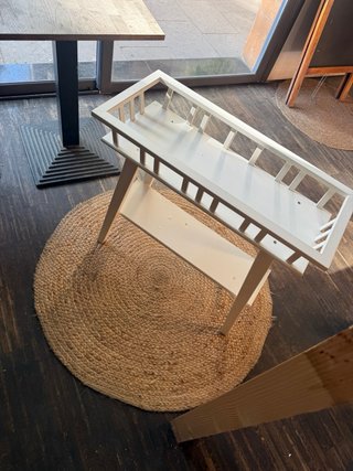 Mueble auxiliar madera blanco