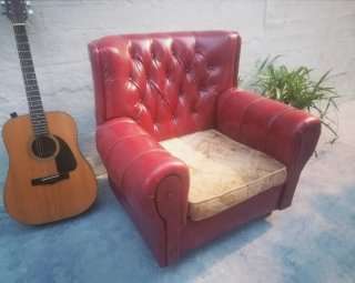 OFERTA Sillón butaca ROJO CAPITONÉ