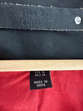 Cazadora Piel Cabra Negra Tachuelas