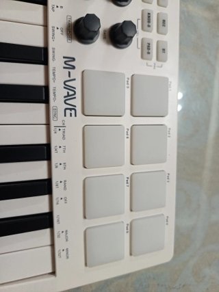 Teclado MIDI M-VAVE smk-25 Blanco. Instrumentos.