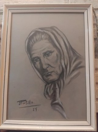 Cuadros J. Portillo Pareja Anciana