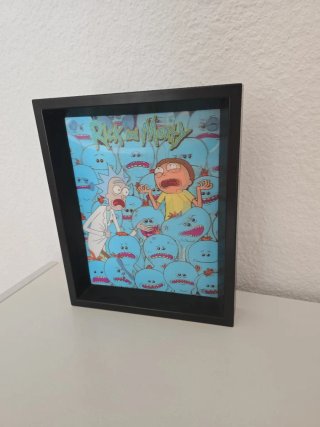 Cuadro 3D Rick y Morty