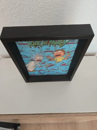 Cuadro 3D Rick y Morty