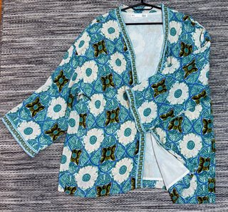 Vestido kimono estampado talla única