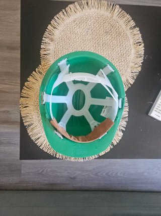 Casco de seguridad verde Climax