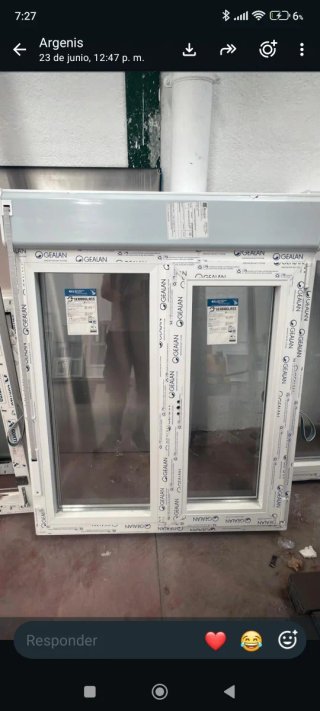 2 Ventanas PVC Blancas GEALAN
