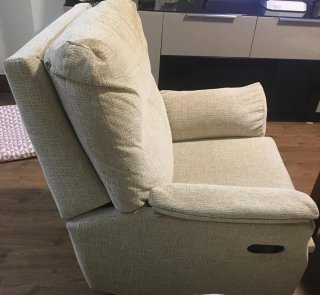 Sillón relax tela beige