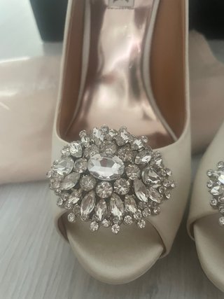 Zapatos Badgley Mischka Beige/Plata