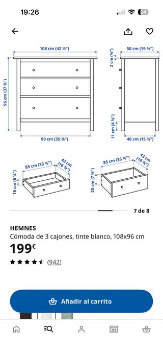 Cómoda Ikea Hemnes