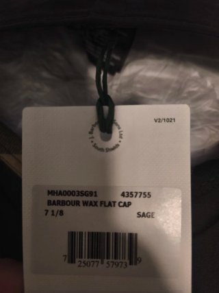 Gorra Barbour encerada