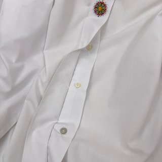Camisa blanca bordada vintage Mazzolla