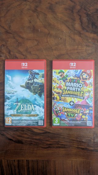 Nintendo Switch 2 + Zelda TOTK y Mario Party