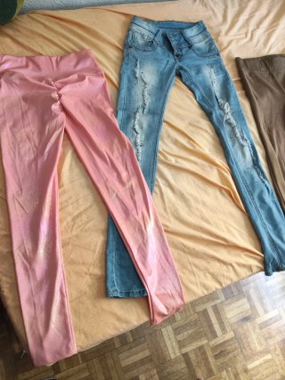 Falda vaquera y pantalón vaquero XXS