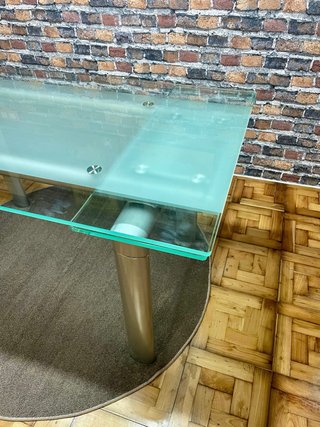 Mesa comedor cristal extensible