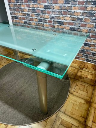 Mesa comedor cristal extensible