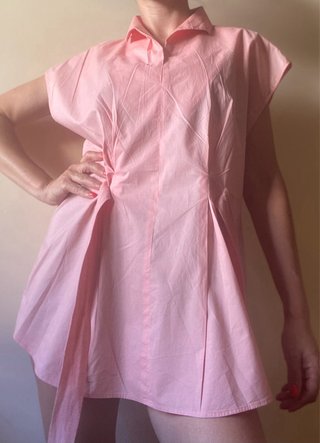 Blusa Adolfo Domínguez Algodón Rosa Talla M