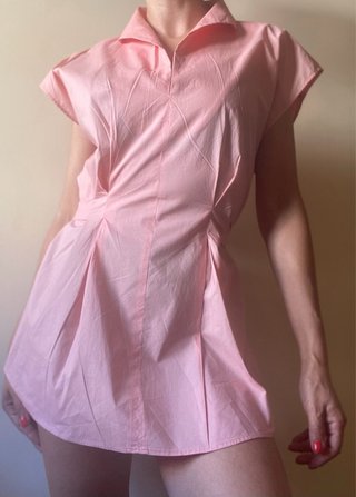 Blusa Adolfo Domínguez Algodón Rosa Talla M