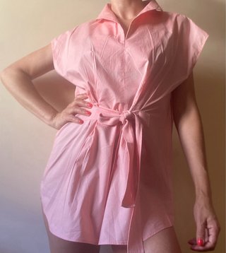 Blusa Adolfo Domínguez Algodón Rosa Talla M