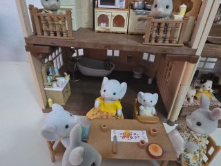 Casa Sylvanian Families con accesorios