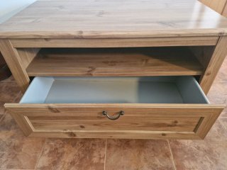 Mueble TV madera con cajón